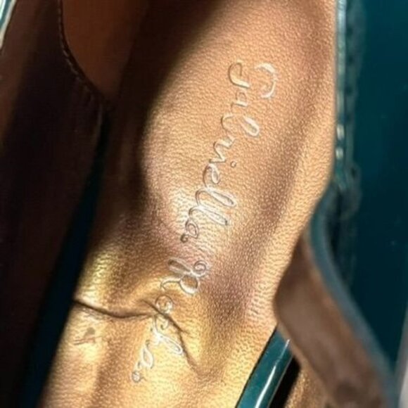 Gabriella Rocha Shelby2 Teal Patent Leather T-Strap Pumps - Picture 7 of 10